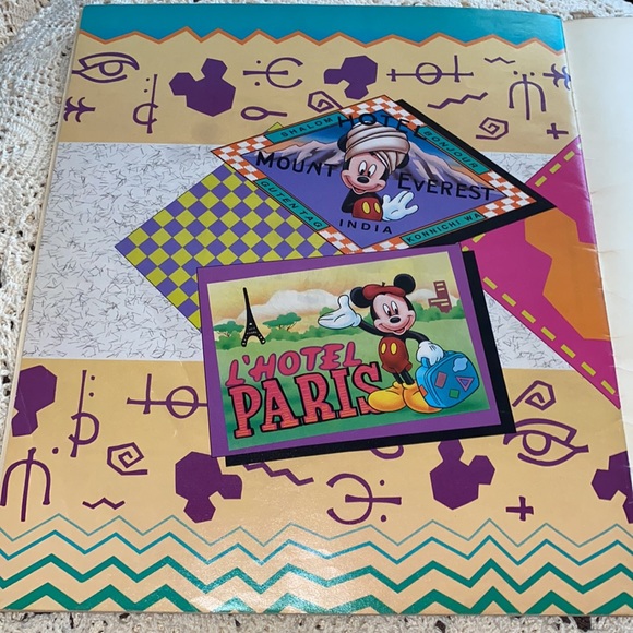 Retro Mickey's World Tour 6 Book Covers Vintage 1991 Complete By Golden books - Picture 8 of 8